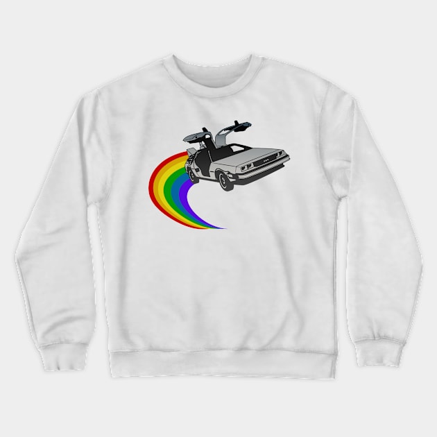 DeLorean Time Machine Crewneck Sweatshirt by StudioPM71